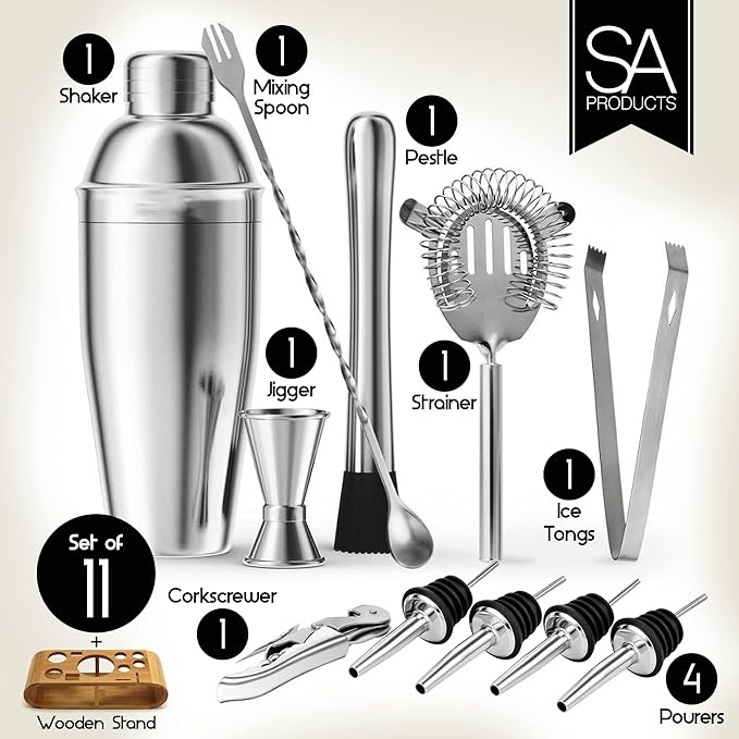 Ensemble de préparation de Cocktail, Kit Cocktail Shaker – Image 3