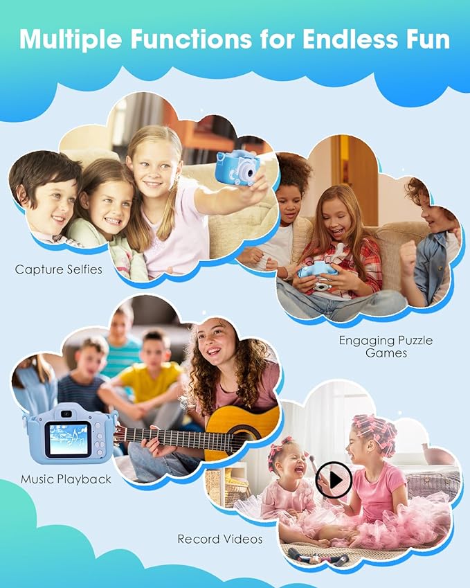 Appareil Photo pour Enfants, 2,0 Pouces, écran HD 12 Mpx, 1080P – Image 5