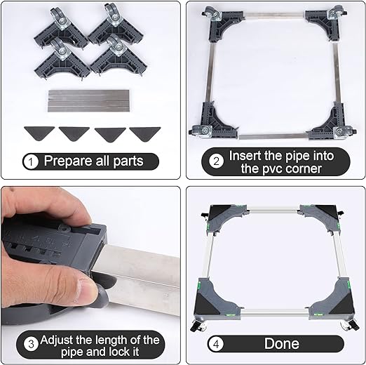 Support Base mobile pour réfrigérateur, machine à laver, bouteille de gaz, – Image 4