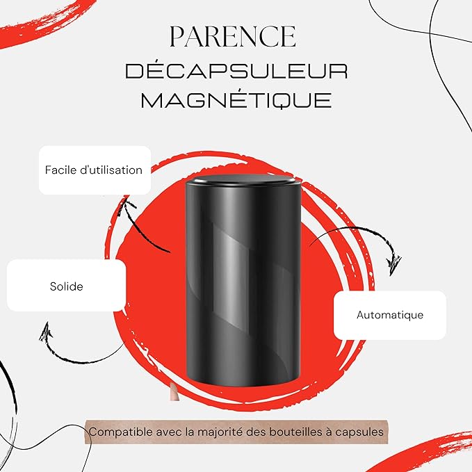 Ouvre-Bouteille Push-Pull Décapsuleur Accessoires De Cuisine Automatique pour Maison, Bar, Restaurant – Image 2