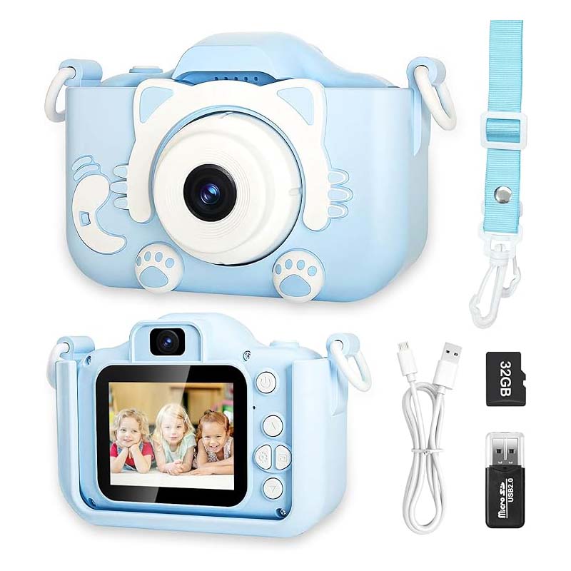 Appareil Photo pour Enfants, 2,0 Pouces, écran HD 12 Mpx, 1080P