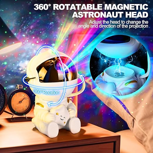 Lampe Galaxie Projecteur avec Télécommande 360° Rotation – Image 3