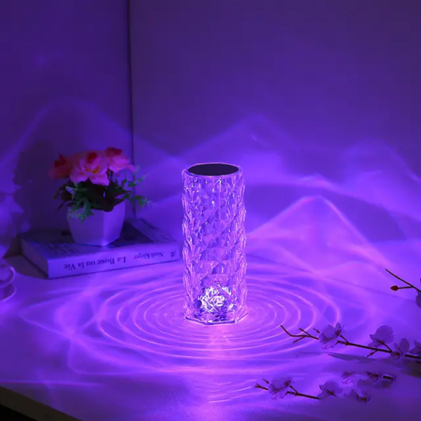 Veilleuse De Table En Cristal - Multicolore