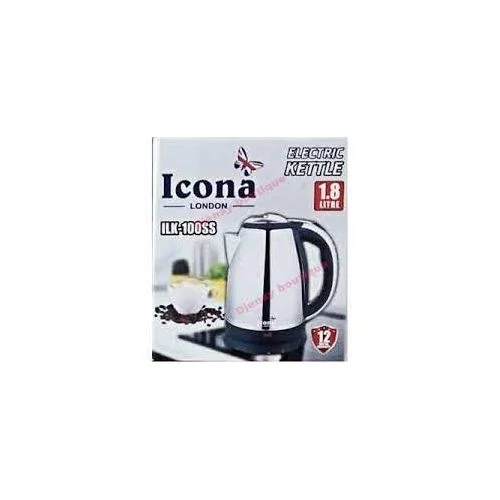 Bouilloire électrique inox  – 1.8 Litres – Argent