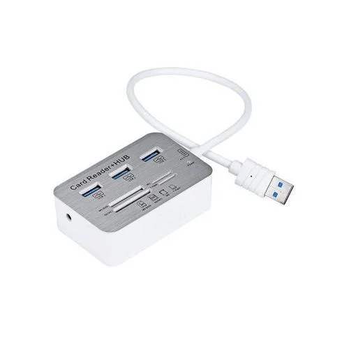Adaptateur multifonction 7 en 1, 3 ports USB 3.0, hub, 4 ports, lecteur de carte