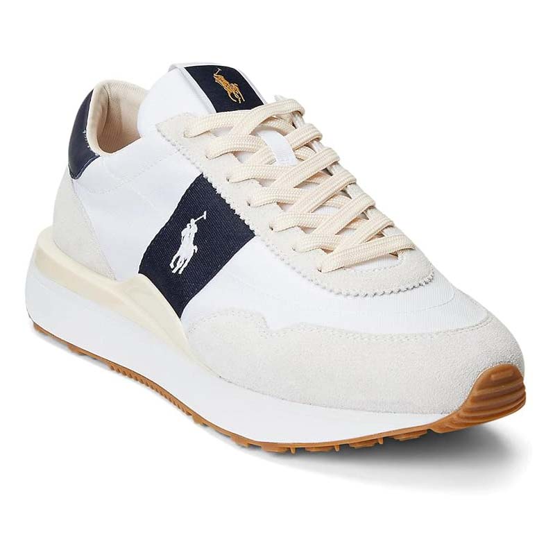 Baskets homme POLO RALPH LAUREN Train 89 Pp - Blanc/Chasseur Marine