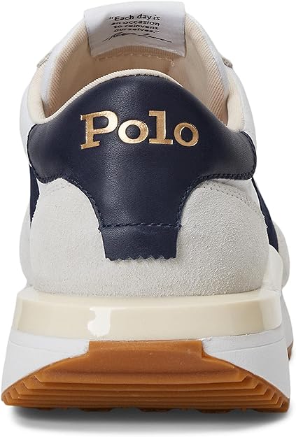 Baskets homme POLO RALPH LAUREN Train 89 Pp - Blanc/Chasseur Marine – Image 3