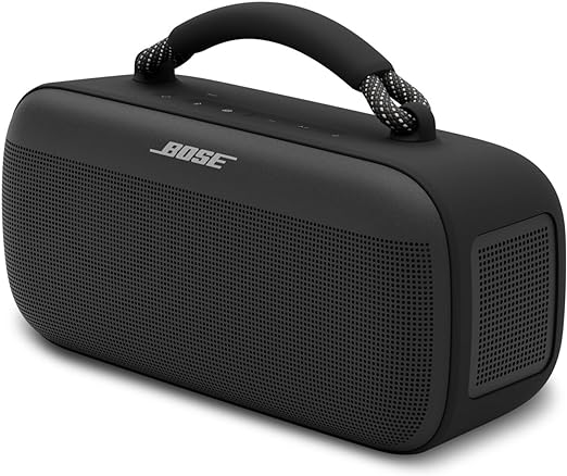 Bose Enceinte Bluetooth Portable Soundlink Max, étanche, 20H d’autonomie, USB-C, entrée AUX 3,5 mm intégrée