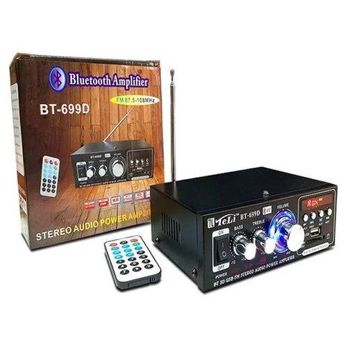 Amplificateur De Puissance Audio Stéréo HiFi Avec Télécommande, FM Carte SD SD MMC, Lecteur Numérique