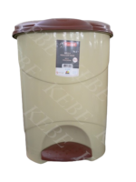 Bac à poubelle en plastique avec pédale 19L – Image 3