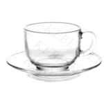 Lot de 4 Tasses de thé et soucoupe – Image 2