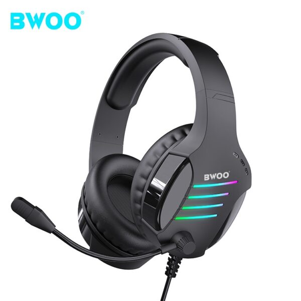 Bwoo Casque de Jeu, PC et téléphone Filaire et Bluetooth De Haute Qualité Avec Micro