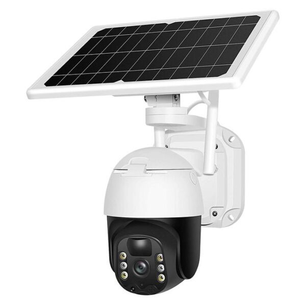 Caméra De Surveillance Sans Fil Extérieur Solaire, 1080P HD Modèle WiFi