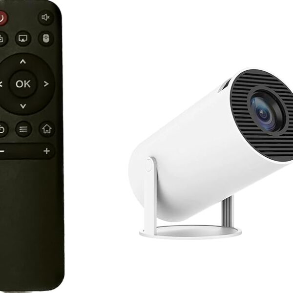 Projecteur portable intelligent 4K avec haut-parleurs, mise en miroir de l’écran, WiFi 2.4 / 5G, BT 5