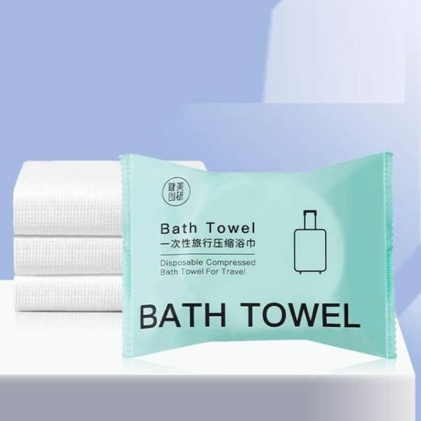 Serviette Compressée Pour Voyage, Maison, Hôtel - Blanche