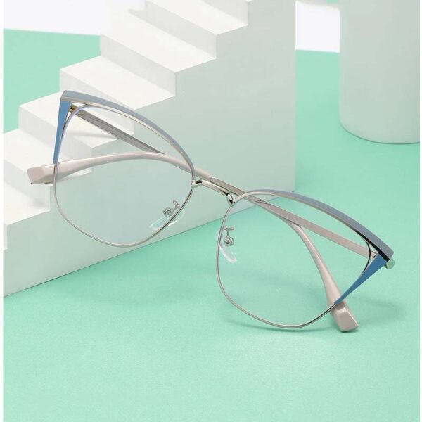 Lunettes de Vue Femme 9063 C2 49-15-141 - Bleu/Argent