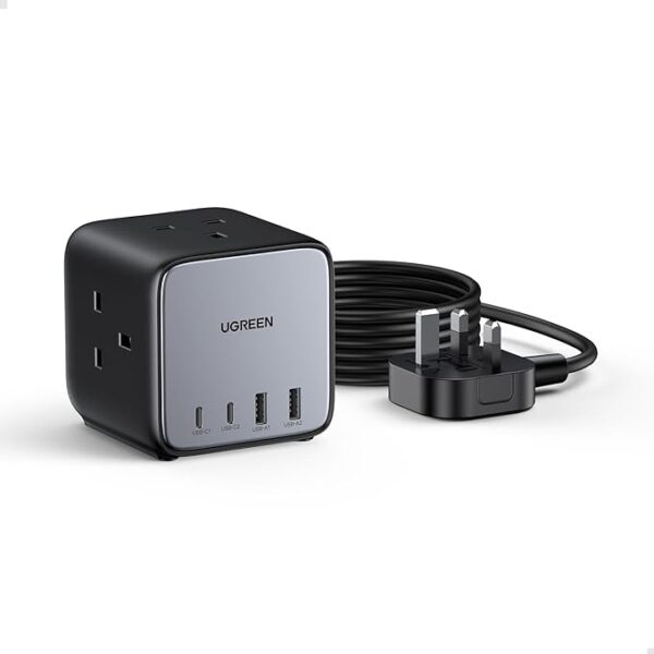 Station de charge rapide cube DigiNest 7 en 1 UGREEN Nexode GaN 65W pour bureau, maison, bureau