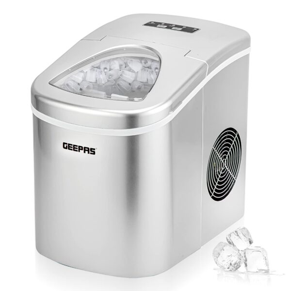 Geepas GIM63015UK Machine À Glaçons, Deux Tailles, Produit 12 Kg De Glace En 24 H