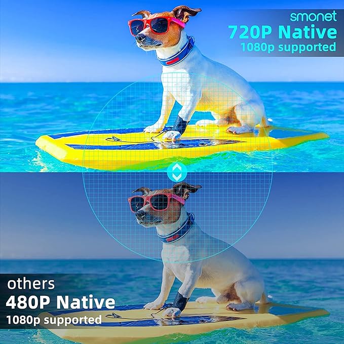 Projecteur portable TDOO 4K 1080P HD avec 5G WiFi et Bluetooth, compatible avec smartphone, clé TV, VGA, ordinateurs portables, PC, PS5, HDMI, USB – Image 4