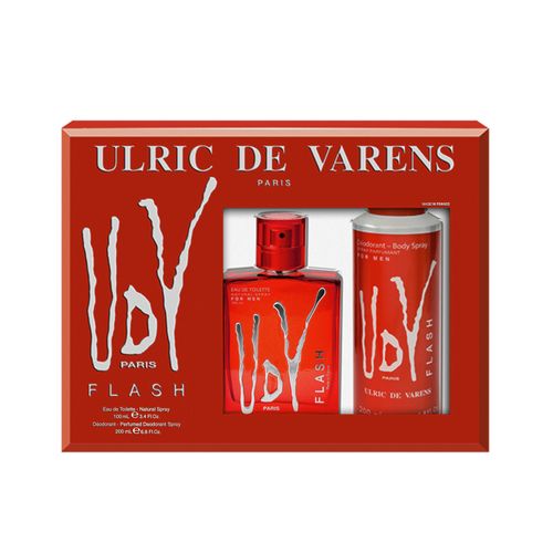 Coffret ULRIC DE VARENS - Eau De Toilette FLASH 100 Ml + Déodorant 200M