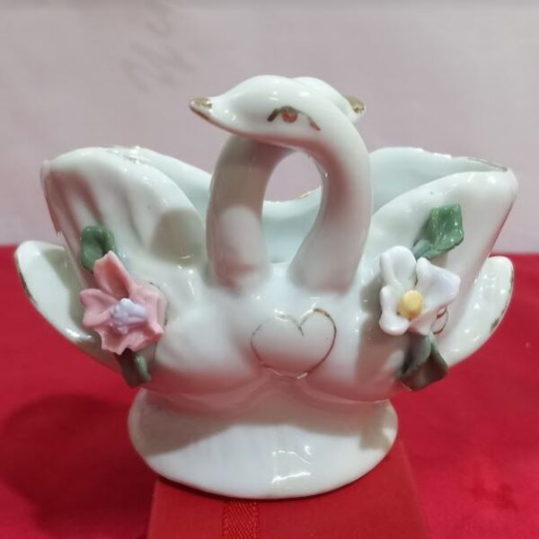 Paire de cygne en porcelaine décoration intérieur