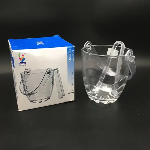 Mini Seau à glace en verre avec clips