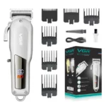 Tondeuse à cheveux professionnelle VGR-278, soins personnels, avec écran LCD