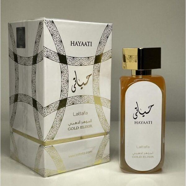 Hayaati Gold Elixir lattafa Blanc Eau De Parfum 100ml Teneur 48h