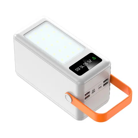 Powerbank solaire 50000mAh charge rapide avec câble intégré