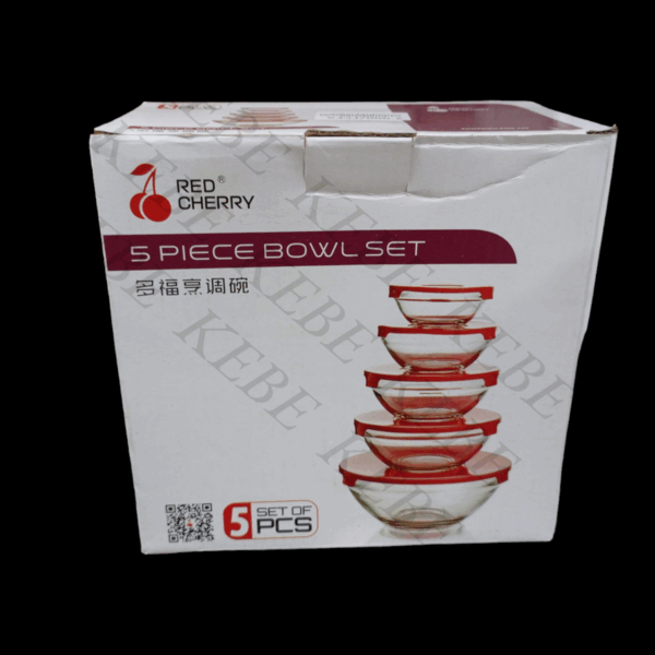 Lot de 5 bols en verre