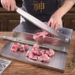 Trancheuse Manuelle Pour Viande ,poulet, Poisson, Côtes, Légumes, Charcuterie En Acier Inoxydable – Image 5