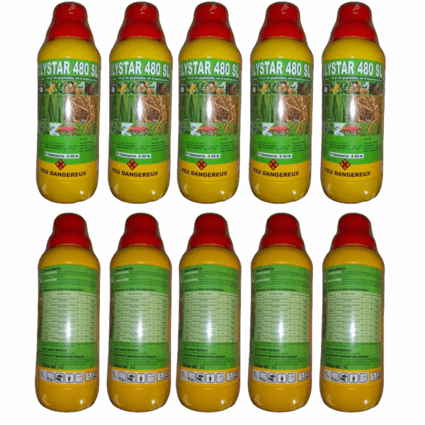 Herbicide Total - GLYSTAR 480 SL - 1 Carton De 10 Bidon