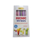 Pailles flexibles multicolores