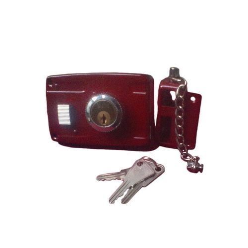 Serrure Pour Porte 3 Coups De Fermeture - Rouge/Gris