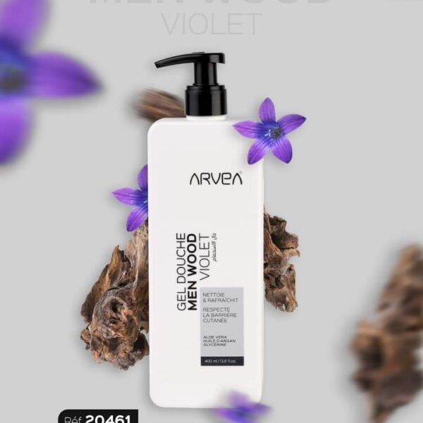 Arvea Gel douche MEN WOOD VIOLET 400 ML
