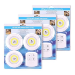 Kit de 3 Spots Ampoules Lampes Light LED sans fil avec télécommande – Image 2
