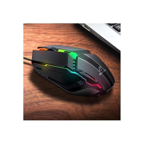 Jeqang Souris Filaire Optique USB Gaming Mouse Effet Lumineuse RGB E-sport Pour Ordinateur – Image 3