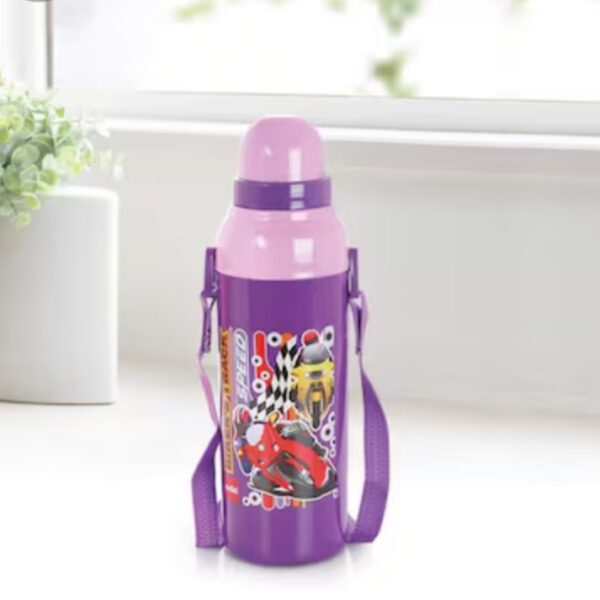 Gourde scolaire isotherme 410ml violet de qualité - Violet
