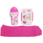 Ensemble Boîte à Lunch Avec Gourde Pour Enfant - Rose