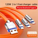 Cable 3en1 type C Compatible Smart Phone -120W – Image 2