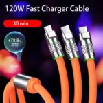 Cable 3en1 type C Compatible Smart Phone -120W – Image 3