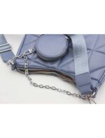 Sac baguette matelassée avec porte-monnaie - TOM & EVA - Bleu – Image 3