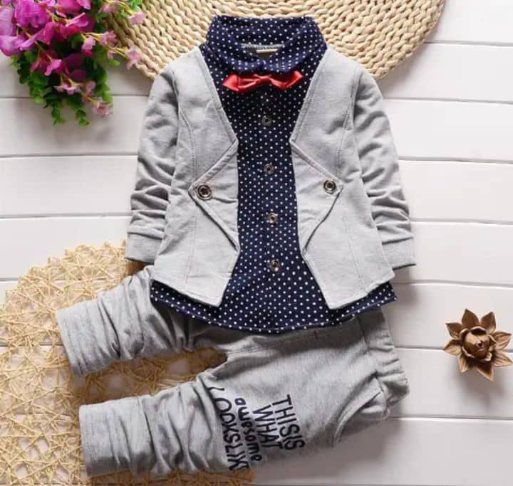 Complet Bleu pour Garçon 0-3ans - Bleu – Image 2