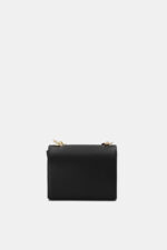 Mini Sac Besace Avec Poignée Ruché - TOM & EVA - Noir – Image 4