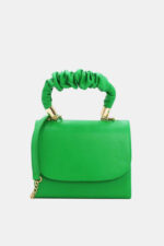 Mini Sac Besace Avec Poignée Ruché - TOM & EVA - Vert – Image 2