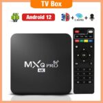 Boîtier Tv Box Mxq Pro Android 12 4K 2,4 G/5,8 G Wi-Fi 5G Quad Core