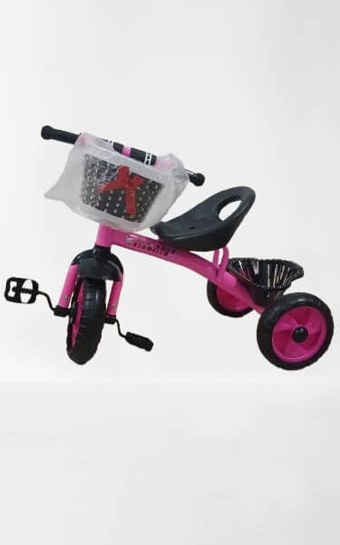 Vélo tricycle rose pour enfant de 1 à 5 ans