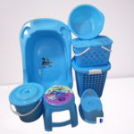 Kit ensemble baignoire pour bébé complet - Bleu