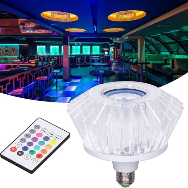 Crystal Light LED Lampe - Chandelier Bluetooth - Music RGB Smart + Télécommande
