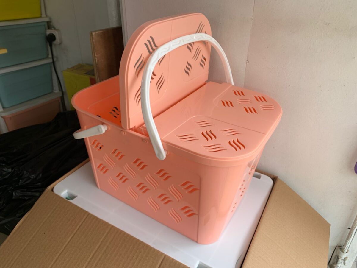 Panier de marché élégant - femme et homme rose – Image 3